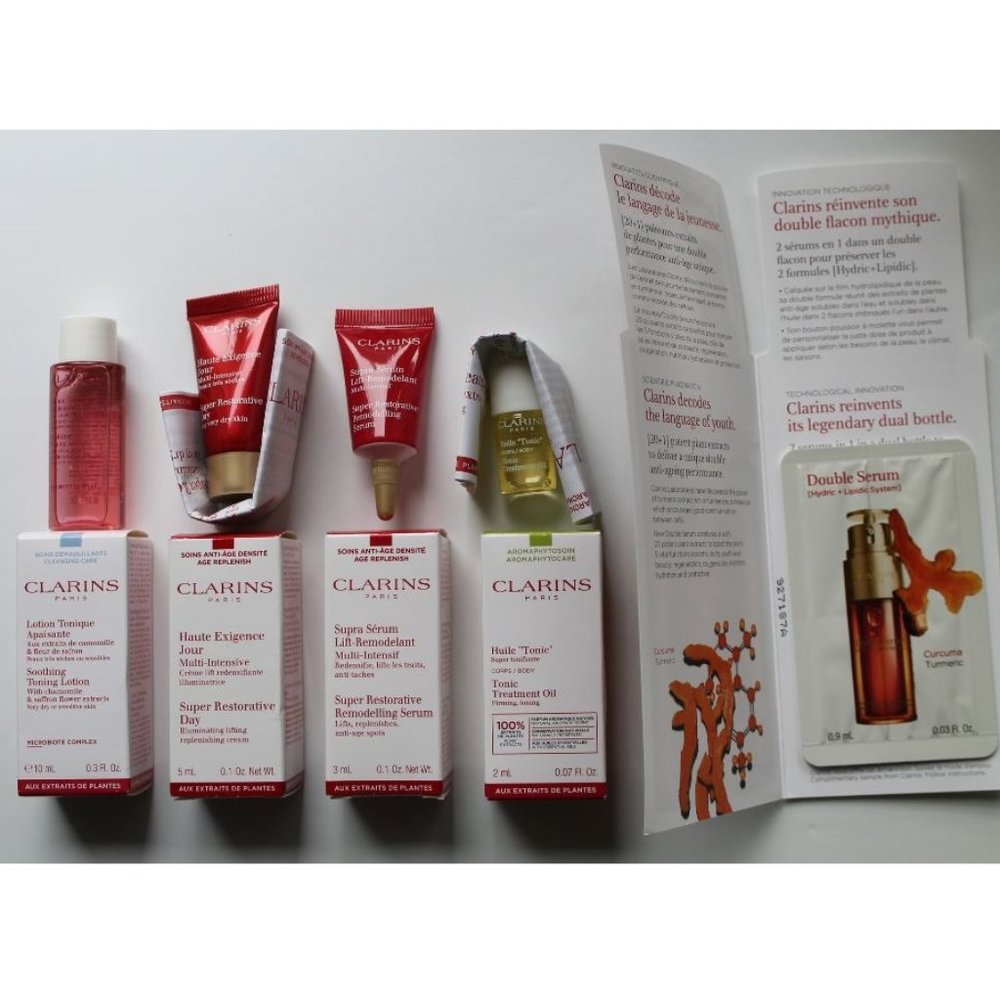 Clarins Skincare Sample Lot